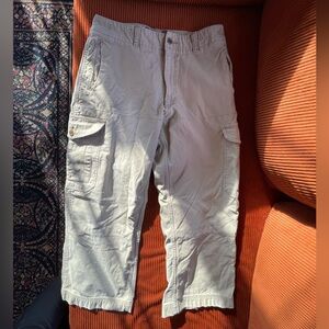 Casual Cargo Pants in Light Beige